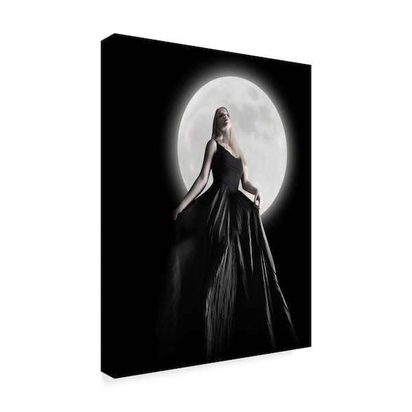 Angela Waye 'Dark Night Moon' Canvas Art,18x24